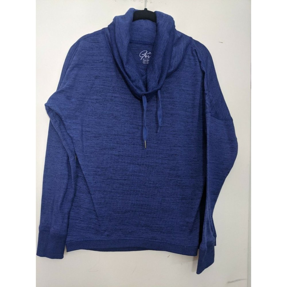 Gerry Womens Long Sleeve Cowl Neck Drawstring Stretchy Purple Pullover-S